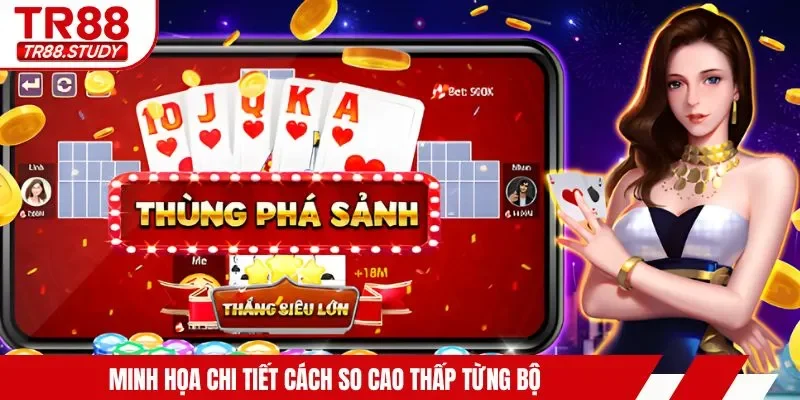 Minh họa chi tiết cách so cao thấp từng bộ